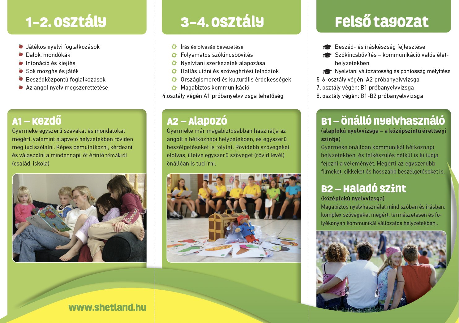 Angol szakkör - felsős 60 perces
